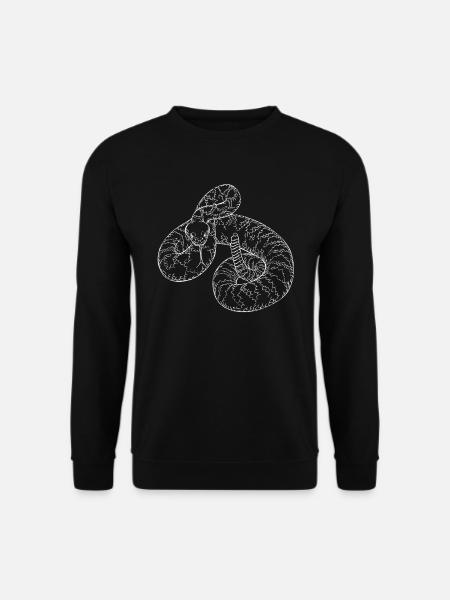 Snake rattlesnake devil - Unisex Sweatshirt - black