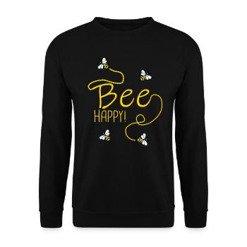 Abeille abeille apiculteur abeille heureux - Sweat-shirt Unisexe - noir - Devant - Alina (178cm) & Michal (187cm)