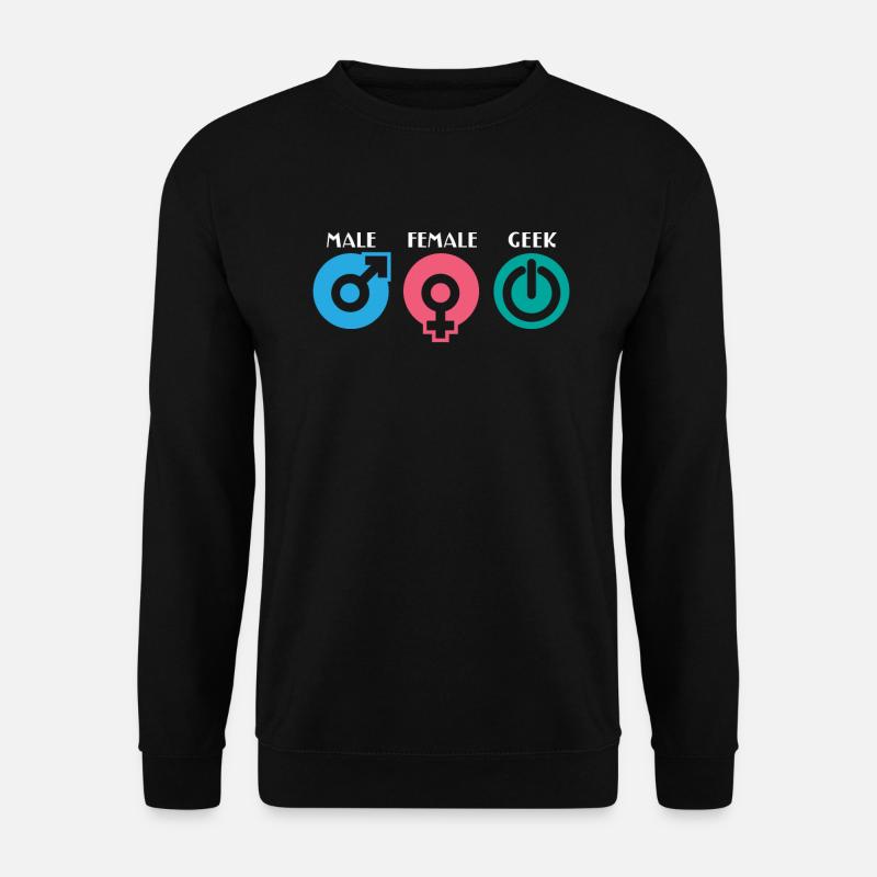 Computer Nerd Computer Science Male Female Geek - Unisex Sweatshirt - black