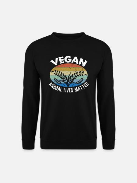 Vegan Animal lives matter Tierschutz Tierrechte - Unisex Pullover - Schwarz