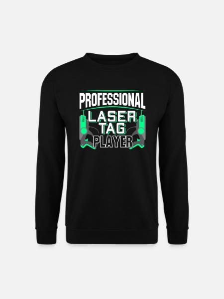 Lasertag Professional Laser Tag Player Lasergame - Unisex Pullover - Schwarz
