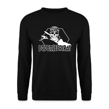 Bodensee Urlaub Bodenseepiraten Segeln - Unisex Pullover - Schwarz - Vorne - Alina (178cm) & Michal (187cm)