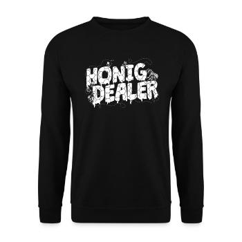 Imker Bienen Ich geh zu meinen Bienen - Unisex Pullover - Schwarz - Vorne - Alina (178cm) & Michal (187cm)