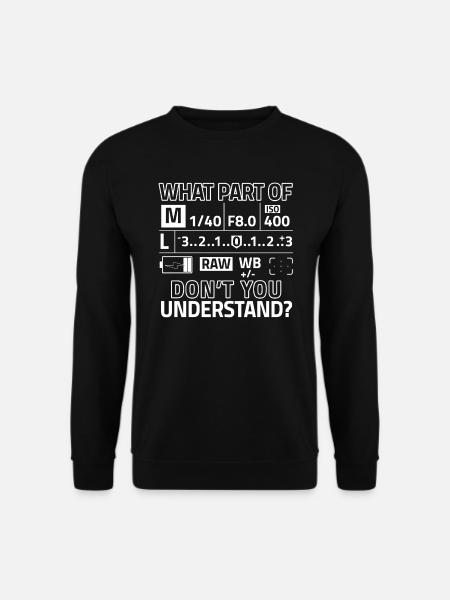 Fotografen Kamera Blende Fotografie Fotografin - Unisex Pullover - Schwarz