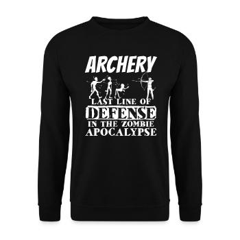 Archery Archer Archery Archery - Unisex Sweatshirt - black - Front - Alina (178cm) & Michal (187cm)
