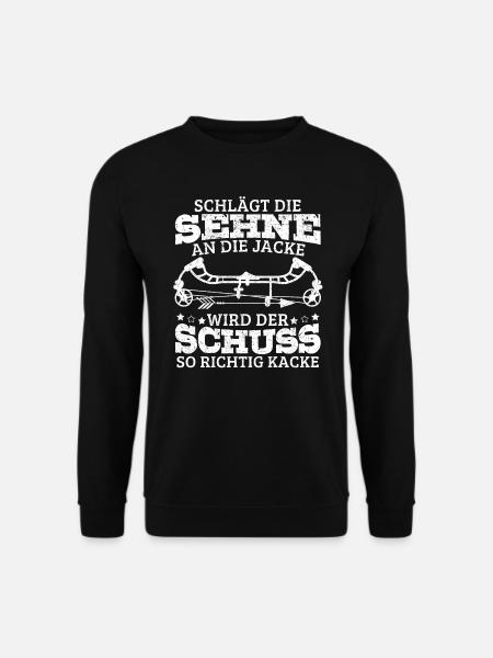 Bogenschießen Bogenschütze Bogen Compoundbogen - Unisex Pullover - Schwarz