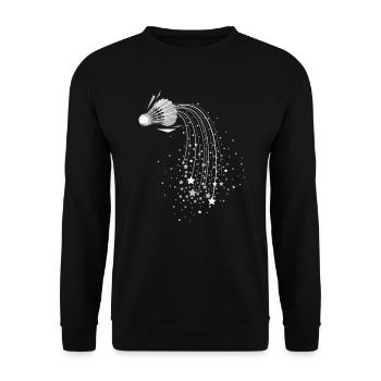 Shuttlecock shuttlecock - Unisex Sweatshirt - black - Front - Alina (178cm) & Michal (187cm)