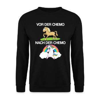 Chemotherapie Krebs-Überlebender Kampf gegen Krebs - Unisex Pullover - Schwarz - Vorne - Alina (178cm) & Michal (187cm)