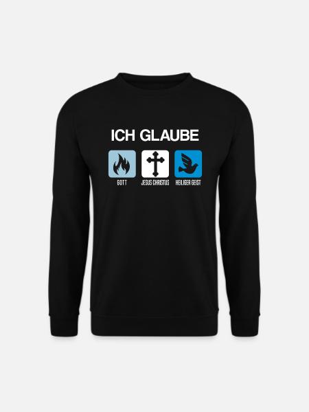 Jesus Christus Gott Heiliger Geist Christentum - Unisex Pullover - Schwarz