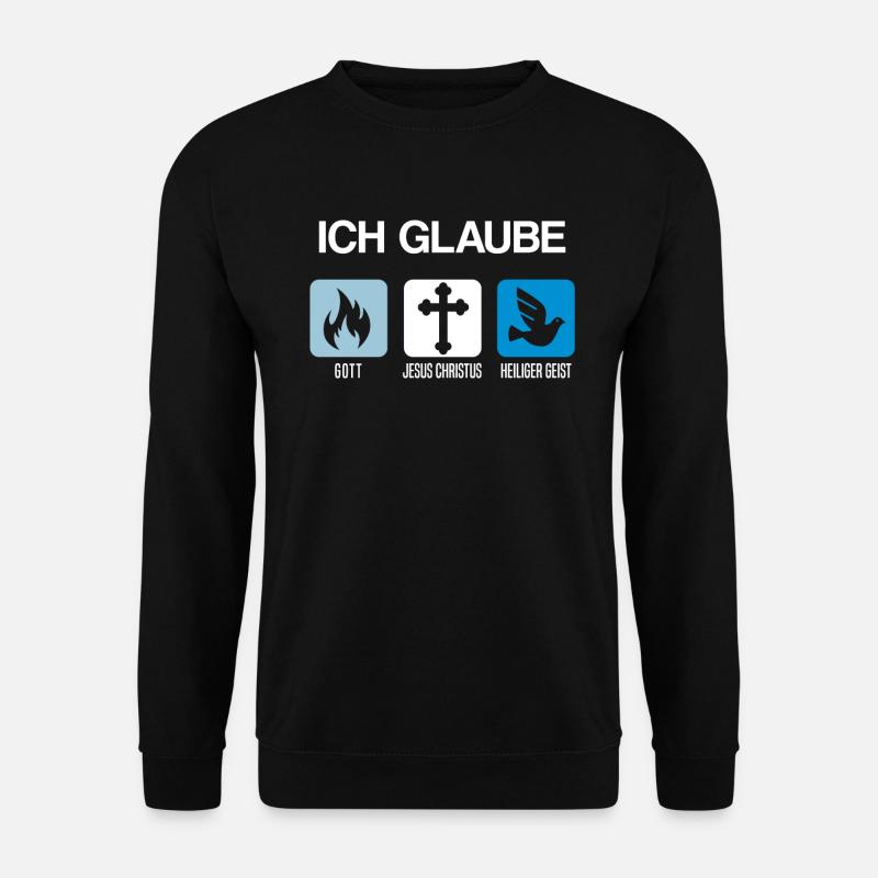 Jesus Christus Gott Heiliger Geist Christentum - Unisex Pullover - Schwarz