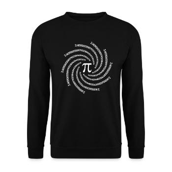 Mathematik Zahl Pi Mathelehrer - Unisex Pullover - Schwarz - Vorne - Alina (178cm) & Michal (187cm)