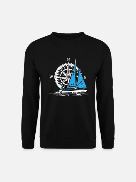Catamaran voile double coque - Sweat-shirt Unisexe - noir