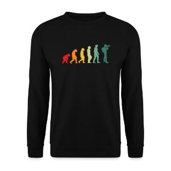 Photographer evolution photography taking photos - Unisex Sweatshirt - black - Front - Alina (178cm) & Michal (187cm)