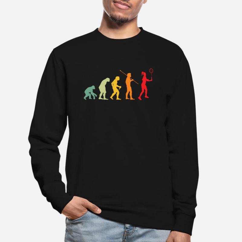 Badminton Evolution badminton player Unisex Sweatshirt