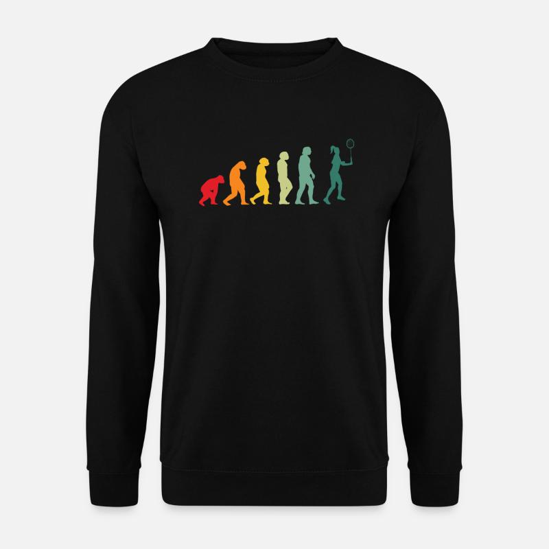Badminton Evolution Badmintonspieler - Unisex Pullover - Schwarz