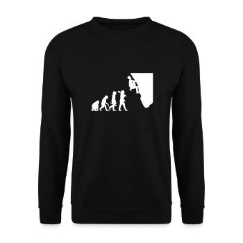 Alpinistes Evolution Escalade sportive Bouldern Alpenn - Sweat-shirt Unisexe - noir - Devant - Alina (178cm) & Michal (187cm)