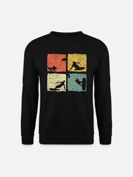 Kitesurfer Kite Ich Kann Nicht Ich Bin Kitesurfen - Unisex Pullover - Schwarz