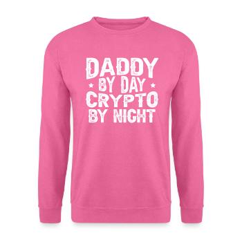 Dad Day Crypto in the Night Crypto Trader - Unisex Sweatshirt - pink - Front