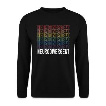 Neurodiversity Neurodiversity Rainbow ADHD - Unisex Sweatshirt - black - Front - Alina (178cm) & Michal (187cm)