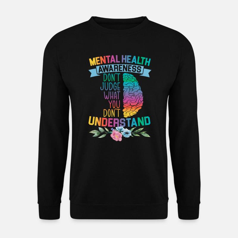 Psychische Gesundheit - Unisex Pullover - Schwarz