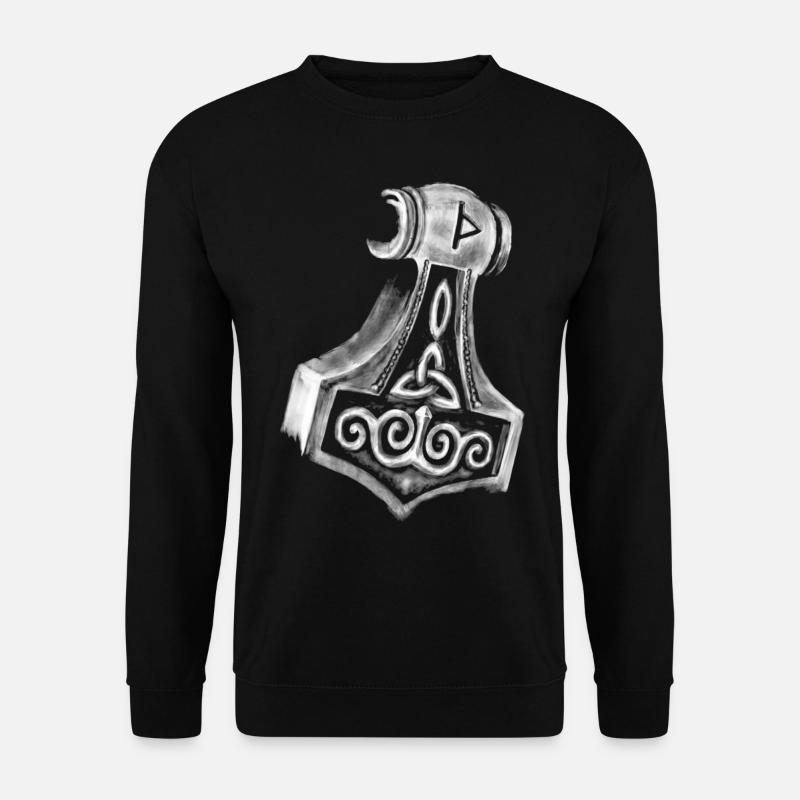Thor Hammer Mjölnir - Unisex Pullover - Schwarz