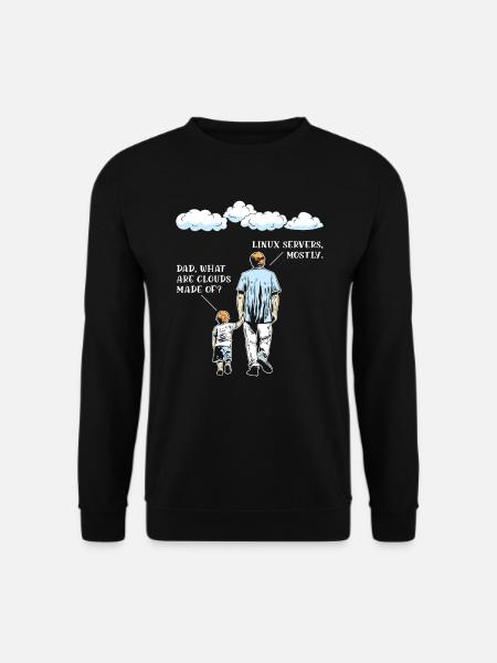 Aus Was Sind Clouds Programmierer Coder - Unisex Pullover - Schwarz