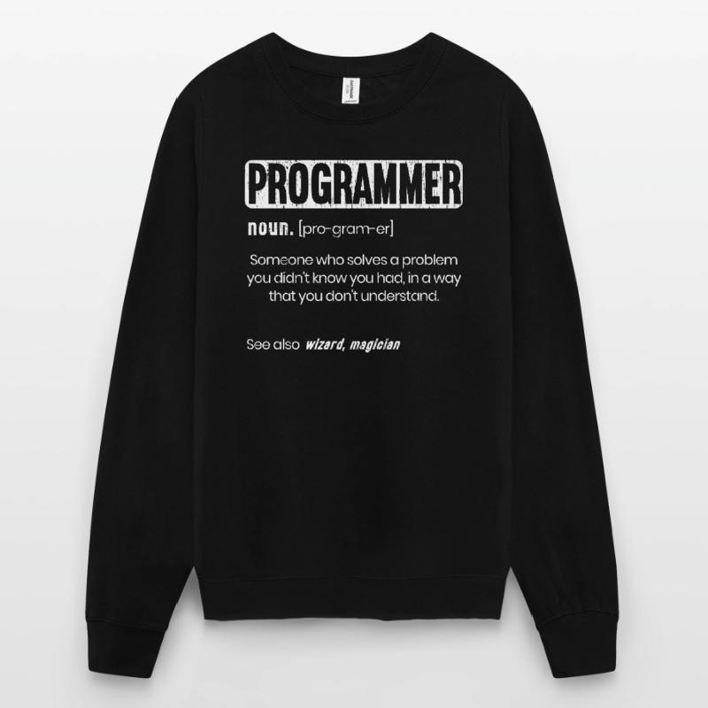 Lustige Programmierer Definition Coder Unisex Pullover