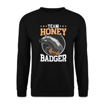 Équipe Miel Blairs Animal Intrépide Prédateur - Sweat-shirt Unisexe - noir - Devant - Alina (178cm) & Michal (187cm)