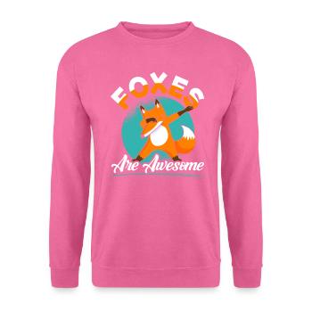 Füchse Sind Fantastisch Rotfuchs Füchsin - Unisex Pullover - Pink - Vorne