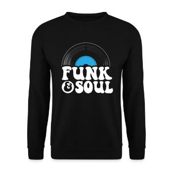 Funk And Soul Musician Song Composer - Unisex Sweatshirt - black - Front - Alina (178cm) & Michal (187cm)