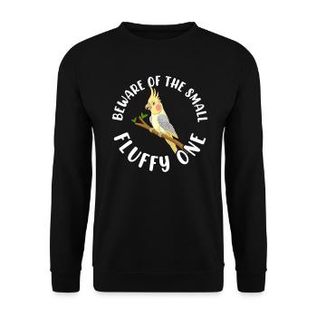 Méfiez-vous de La Petite Perruche - Sweat-shirt Unisexe - noir - Devant - Alina (178cm) & Michal (187cm)