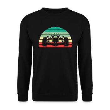 Race race track car racing Grandprix Motorsport - Unisex Sweatshirt - black - Front - Alina (178cm) & Michal (187cm)