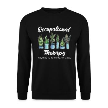 Occupational Therapy OT Medical Healthcare - Unisex Sweatshirt - black - Front - Alina (178cm) & Michal (187cm)