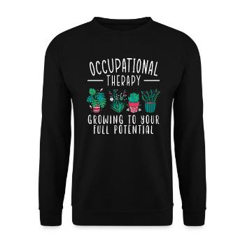 Occupational Therapy OT Medical Healthcare - Unisex Sweatshirt - black - Front - Alina (178cm) & Michal (187cm)