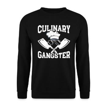 Kulinarische Gangster Kochen Meisterkoch Koch - Unisex Pullover - Schwarz - Vorne - Alina (178cm) & Michal (187cm)