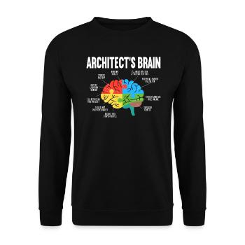 Architecte d’architecte Architecte Architecture Architecte - Sweat-shirt Unisexe - noir - Devant - Alina (178cm) & Michal (187cm)