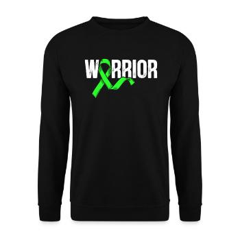 Lymph gland cancer Warrior Non-Hodgkin's lymphoma - Unisex Sweatshirt - black - Front - Alina (178cm) & Michal (187cm)