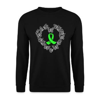 Lymph gland cancer Non-Hodgkin's lymphoma supporter - Unisex Sweatshirt - black - Front - Alina (178cm) & Michal (187cm)