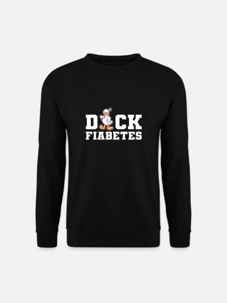 Funny Diabetics Duck Type 2 Awareness Month Gift - Unisex Sweatshirt - black