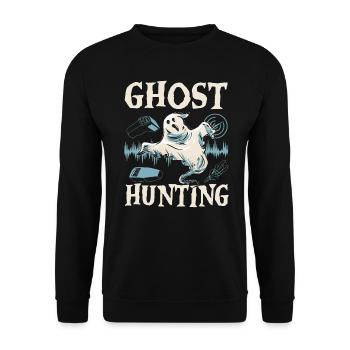 Ghost Hunt Halloween Ghost Ghost Ghost - Unisex Sweatshirt - black - Front - Alina (178cm) & Michal (187cm)