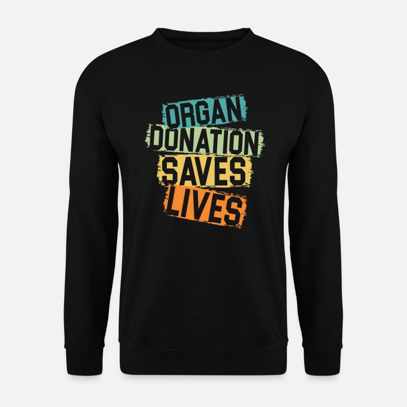 Organspende Rettet Leben Organspender - Unisex Pullover - Schwarz