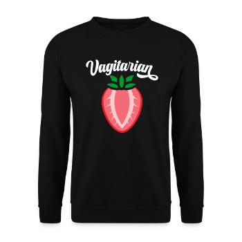 Vagitarian Humor Erwachsene Sarkasmus - Unisex Pullover - Schwarz - Vorne - Alina (178cm) & Michal (187cm)