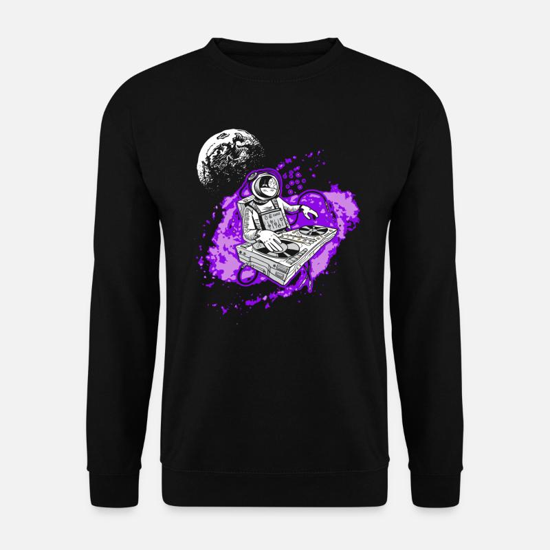 Techno Astronaut Music Raver - Unisex Sweatshirt - black