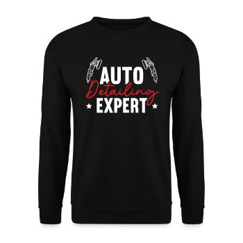 Car Reconditioning Expert Car Conditioner Polisher - Unisex Sweatshirt - black - Front - Alina (178cm) & Michal (187cm)