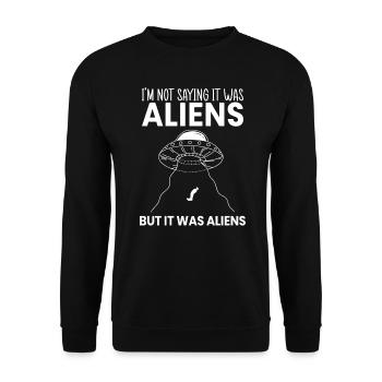 Il marchandises Aliens Amputation Prothèse - Sweat-shirt Unisexe - noir - Devant - Alina (178cm) & Michal (187cm)