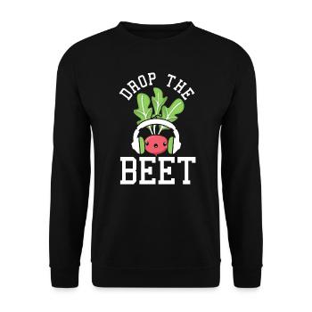 Drop The Beet Vegetarier Veganer - Sweat-shirt Unisexe - noir - Devant - Alina (178cm) & Michal (187cm)
