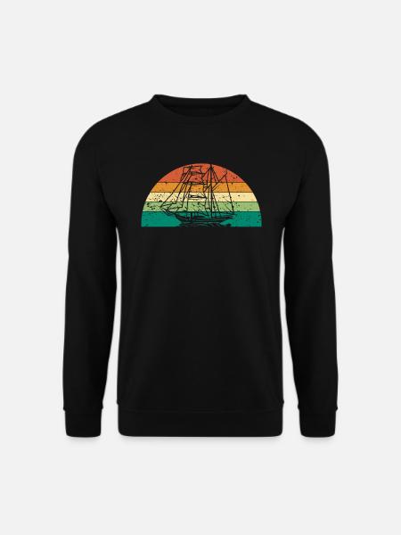 Retro Boot Captain Kapitän - Unisex Sweatshirt - black