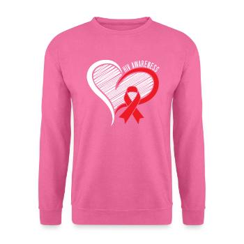 HIV AIDS Bewusstsein Unsichtbare Krankheit - Unisex Pullover - Pink - Vorne