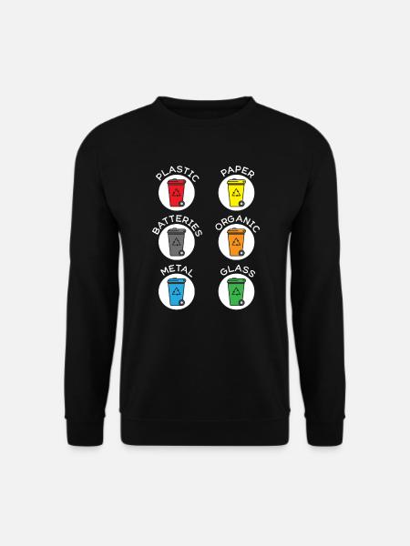 Recyclage Gestion des déchets Collecteurs de déchets - Sweat-shirt Unisexe - noir