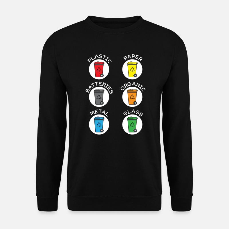 Recycling Abfallwirtschaft Müllsammler - Unisex Pullover - Schwarz